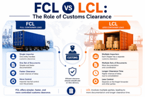 FCL vs LCL: The Role of Customs Clearance