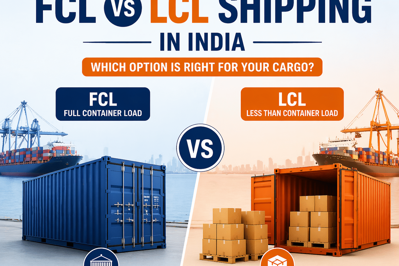FCL vs LCL Shipping in India: Which Option Is Right for Your Cargo?